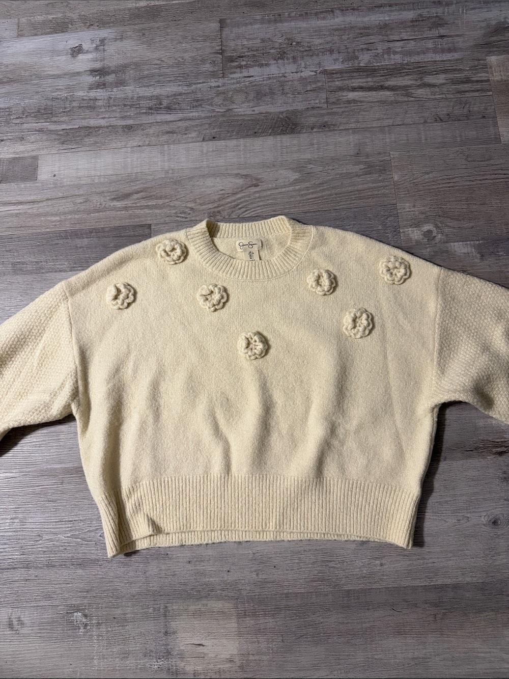 Women’s Jessica Simpson flower sweater